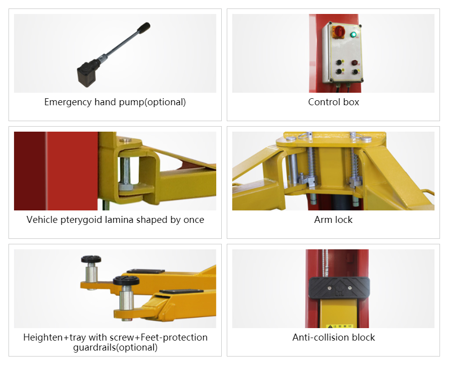 Electric release 2 post car lift  (2)